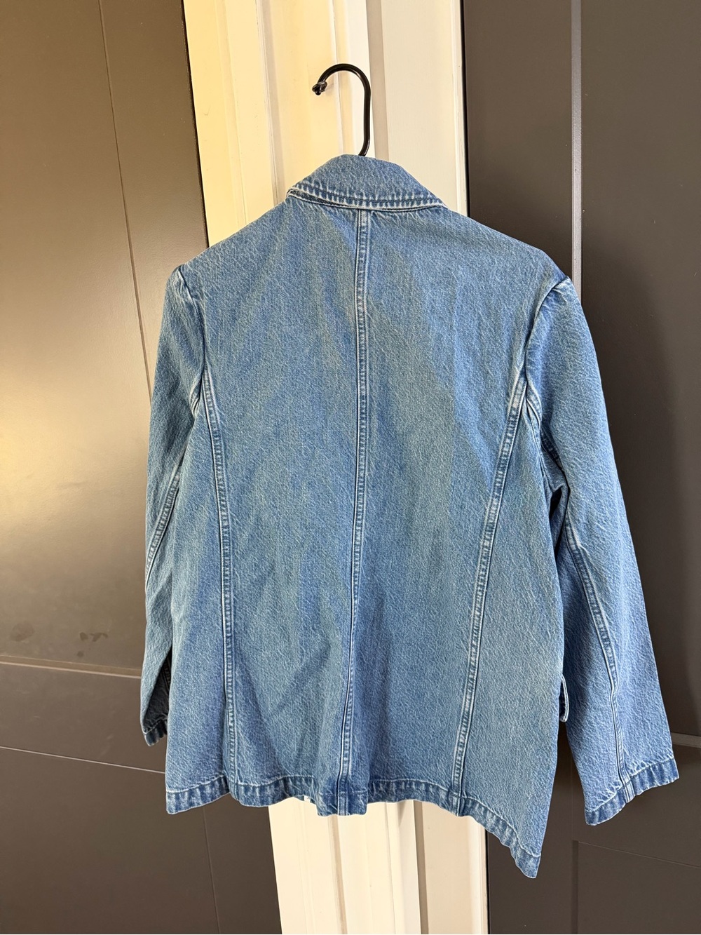 Abercrombie & Fitch Light Blue Denim Blazer - Picture 5 of 5